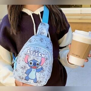 Disney Stitch Light Blue Kids Backpack